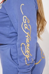 Ed Hardy Love Kills Pant Set - Blue