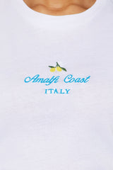 Amalfi Coast Italy Lemon Tee - White
