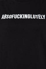 Absofuckinglutely Oversized Tee - Black