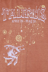 Taurus Energy Washed Oversized Tee - Brown