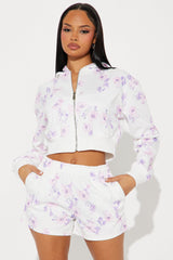 Farrah Floral Short Set Set - Lavender/combo