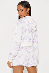 Farrah Floral Short Set Set - Lavender/combo
