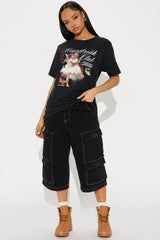 Heartbreak Club Oversized Tee - Black