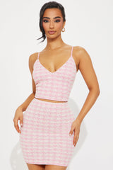 Alma Skirt Set - Pink/combo