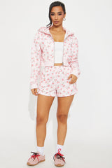 Fiona Floral Short Set - Pink
