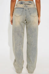 Always Pressed Baggy Jeans - Vintage Wash