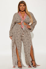 Bali Batik Pant Set - Black/combo