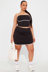 Date Ready Skirt Set - Black