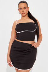 Date Ready Skirt Set - Black