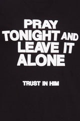 Trust In Him Oversized Tee - Black