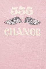 Accept Change 555 Washed Oversized Tee - Mauve