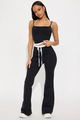 Daily Motion Pant Set - Black/White
