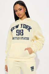 New York Or Nowhere Hoodie - Yellow