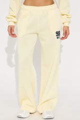 New York Or Nowhere Wide Leg Pant - Yellow