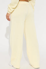 New York Or Nowhere Wide Leg Pant - Yellow