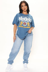 Modelo Oversized Tee - Navy