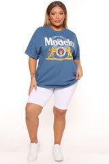 Modelo Oversized Tee - Navy