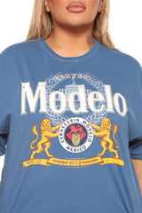 Modelo Oversized Tee - Navy