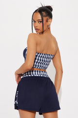Picnic With Me Boxer Short Set - Navy