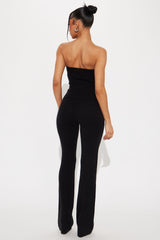 Sandy Walk Crochet Pant Set - Black