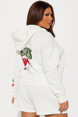 Tasty Cherries Fleece Short Set - Ivory