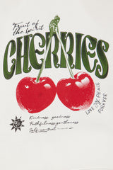 Tasty Cherries Fleece Short Set - Ivory