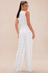 Sailing Away Pant Set - Off White/combo
