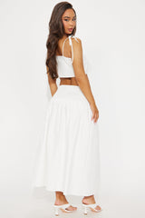 Feeling The Sunshine Skirt Set - White