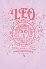 Leo Energy Washed Oversized Tee - Violet