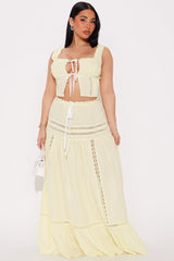 Sunny Skirt Set - Butter Yellow