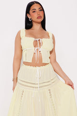 Sunny Skirt Set - Butter Yellow