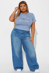 Montauk Coastal Baby Tee - Blue