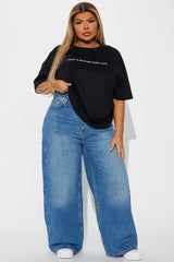 90's & R&B Kind Of Love Oversized Tee - Black