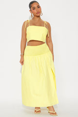 Feeling The Sunshine Skirt Set - Yellow