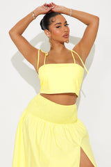 Feeling The Sunshine Skirt Set - Yellow