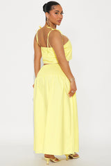 Feeling The Sunshine Skirt Set - Yellow