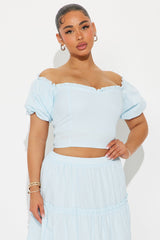 Melissa Maxi Skirt Set - Light Blue
