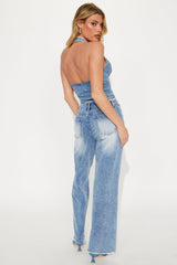Blade Denim Pant Set - Medium Wash