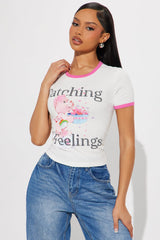 Care Bears Catching Feelings Ringer Tee - White/combo