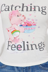 Care Bears Catching Feelings Ringer Tee - White/combo