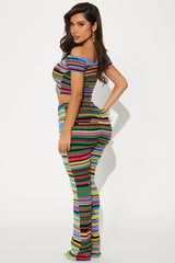 Aracely Sweater Pant Set - Multi Color