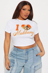I Heart MUKBANG Baby Tee - Cream