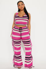 Lydia Sweater Pant Set - Pink/combo
