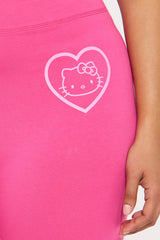 Hello Kitty Love Biker Shorts - Hot Pink