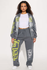 Von Dutch Full Throttle Hoodie - Charcoal/combo