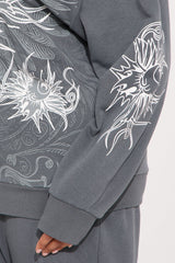 Von Dutch Full Throttle Hoodie - Charcoal/combo