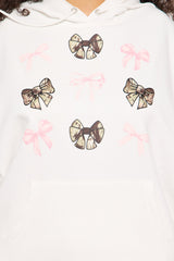 Nothin Like Me Bow Hoodie - Ivory