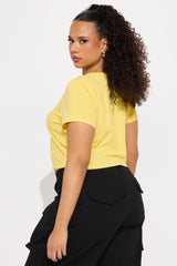 My Lawyer Baby Tee - Yellow