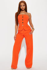 Making Decisions Pant Set - Orange