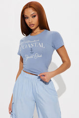 Montauk Coastal Baby Tee - Blue